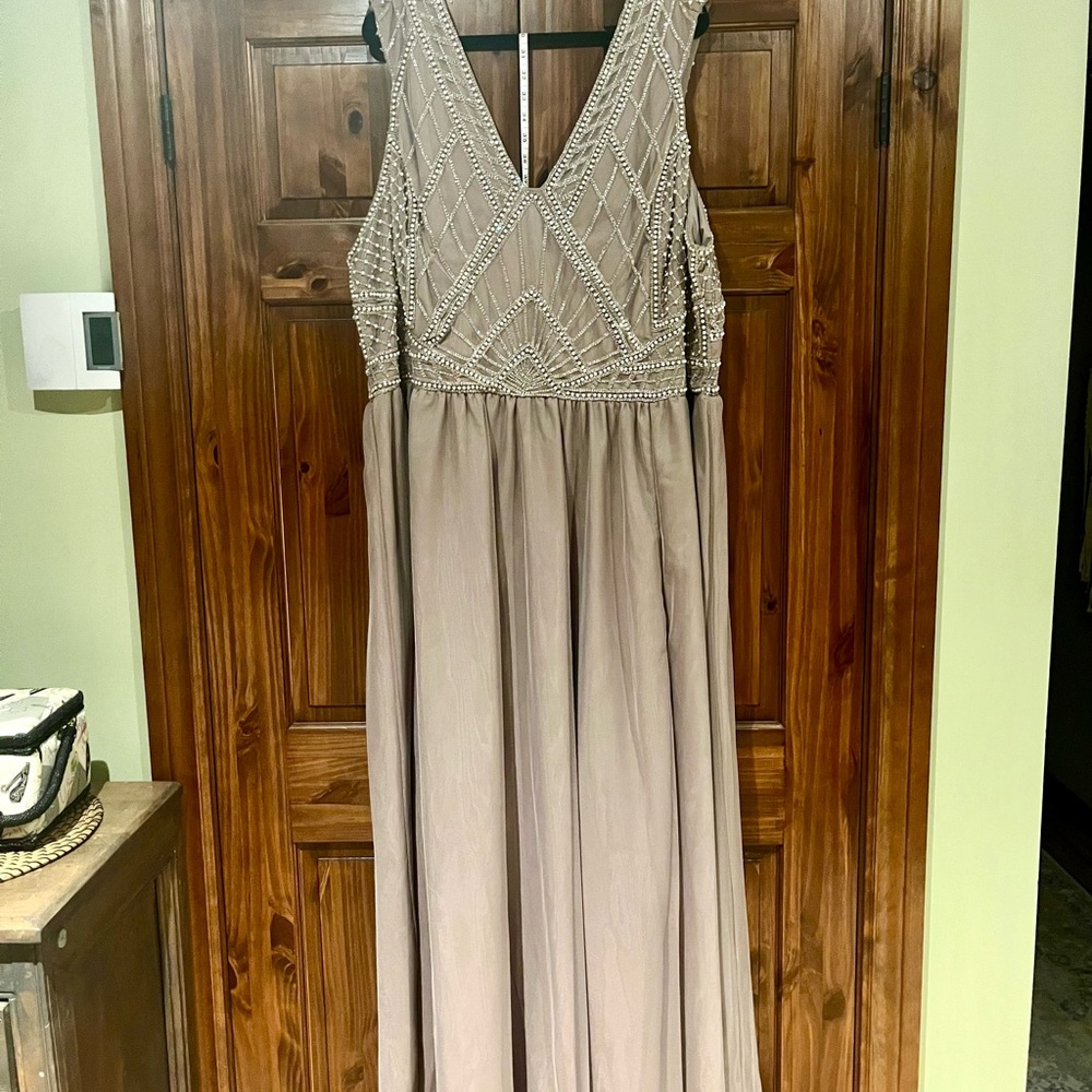 ASOS Curve Pearl/Crystal Embellishment Gown